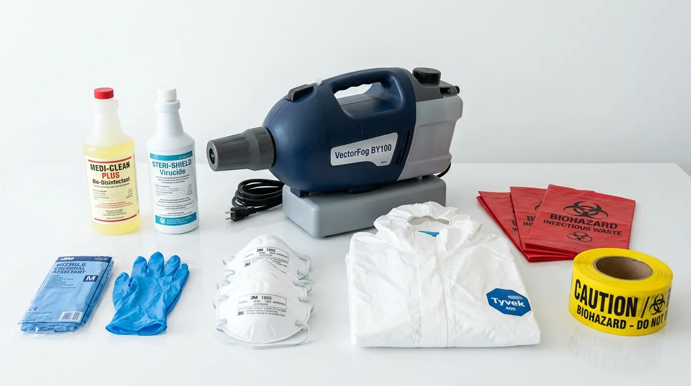 Professional biohazard remediation crew working in Randallstown